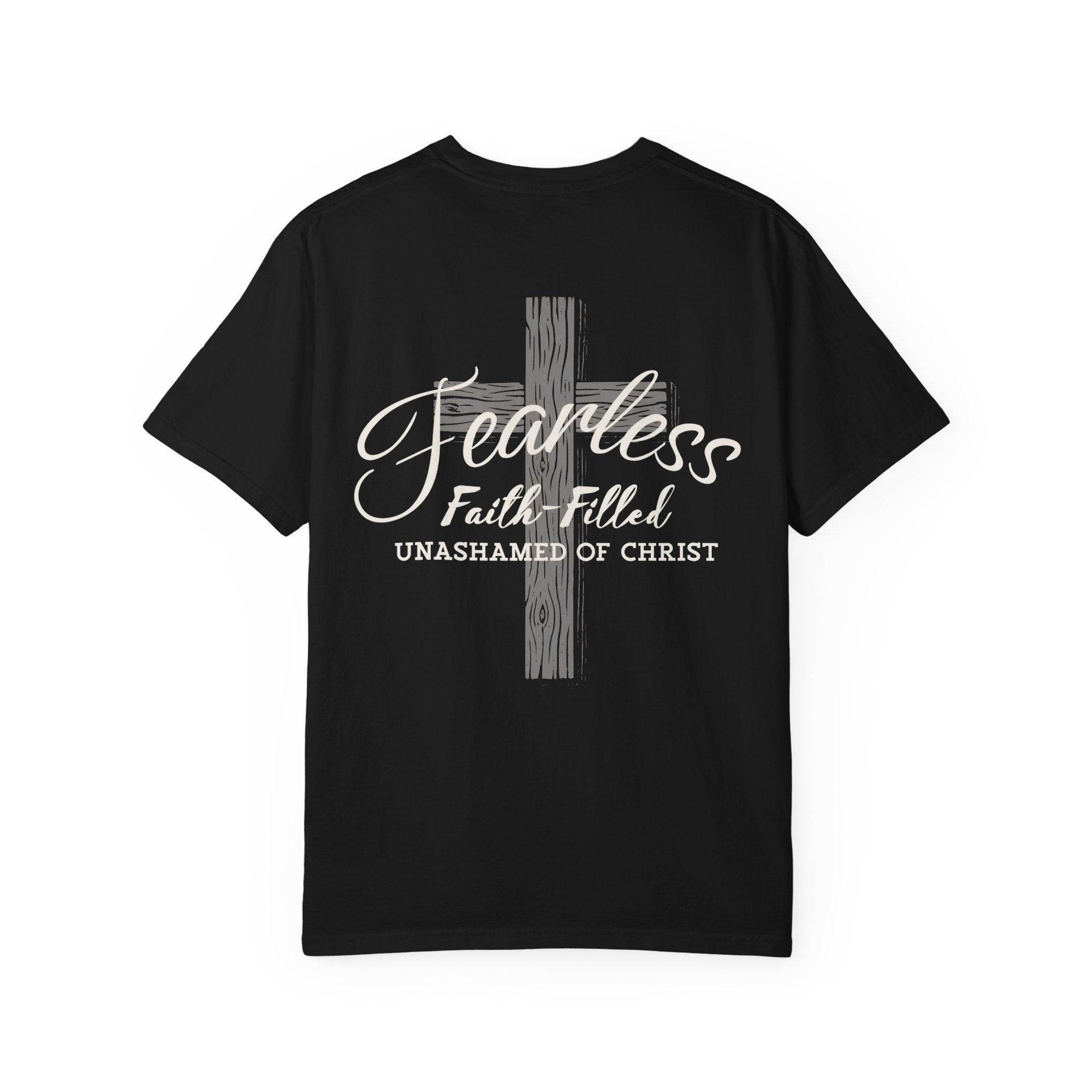 Fearless Faith Christian T-Shirt | Comfort Colors Unashamed of Christ Shirt