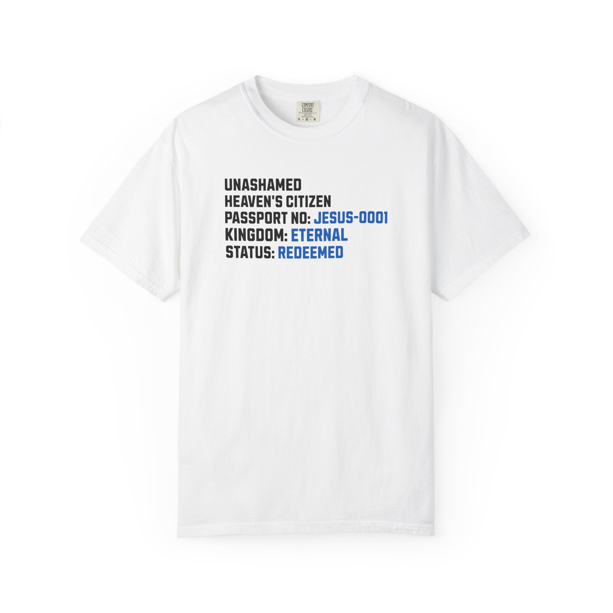 Heaven’s Citizen Christian T-Shirt | Comfort Colors Faith Tee