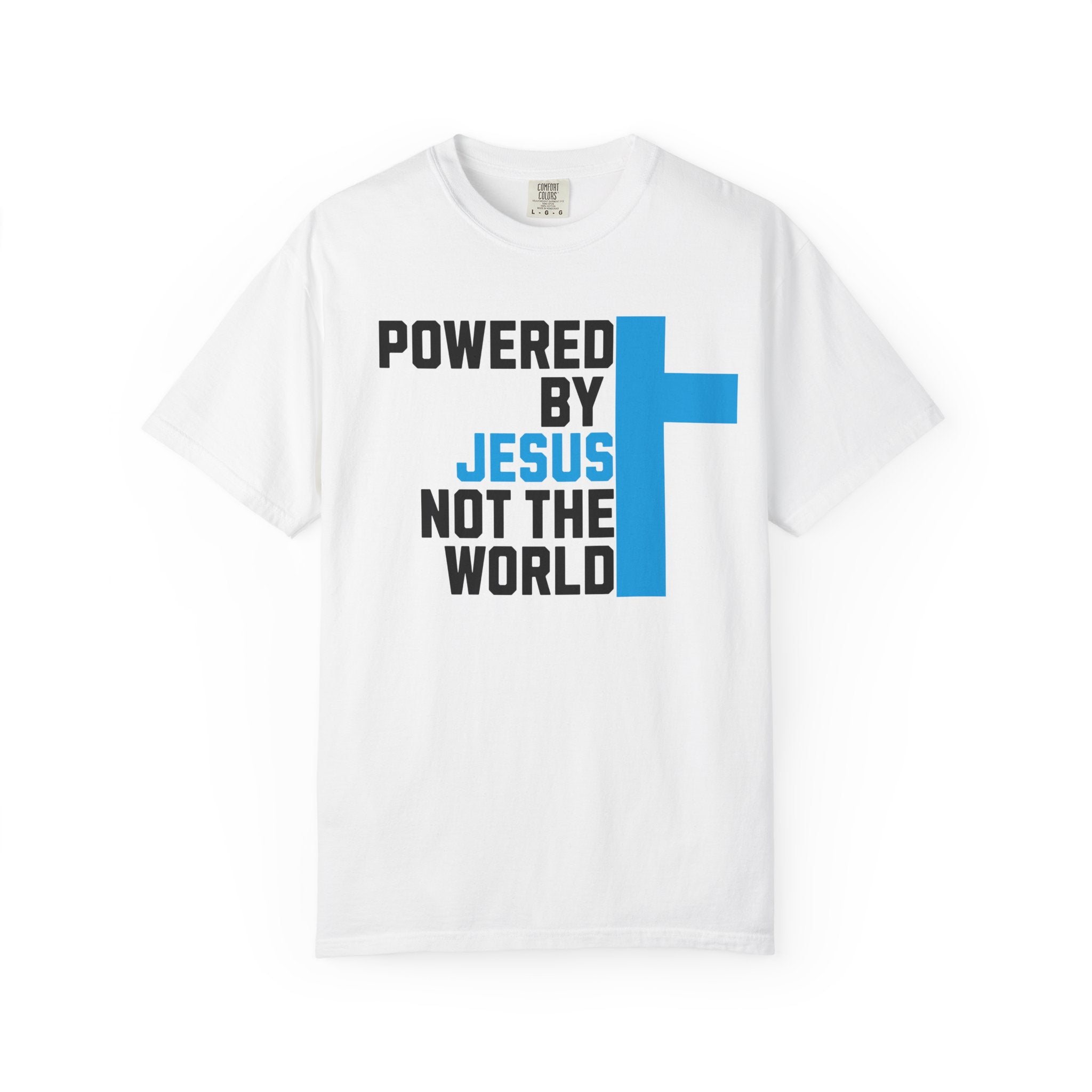 Powered by Jesus T-Shirt | Comfort Colors Christian Shirt