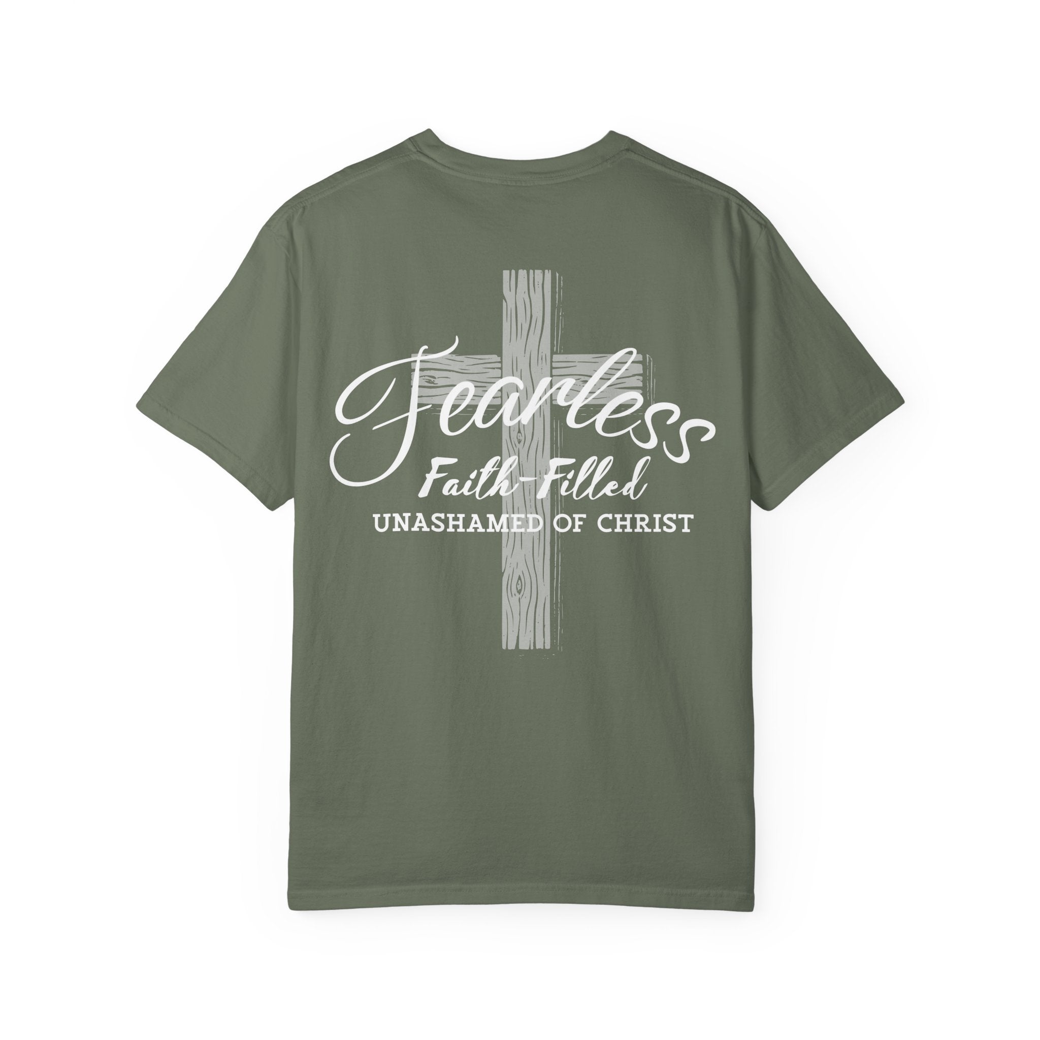 Fearless Faith Christian T-Shirt | Comfort Colors Unashamed of Christ Shirt
