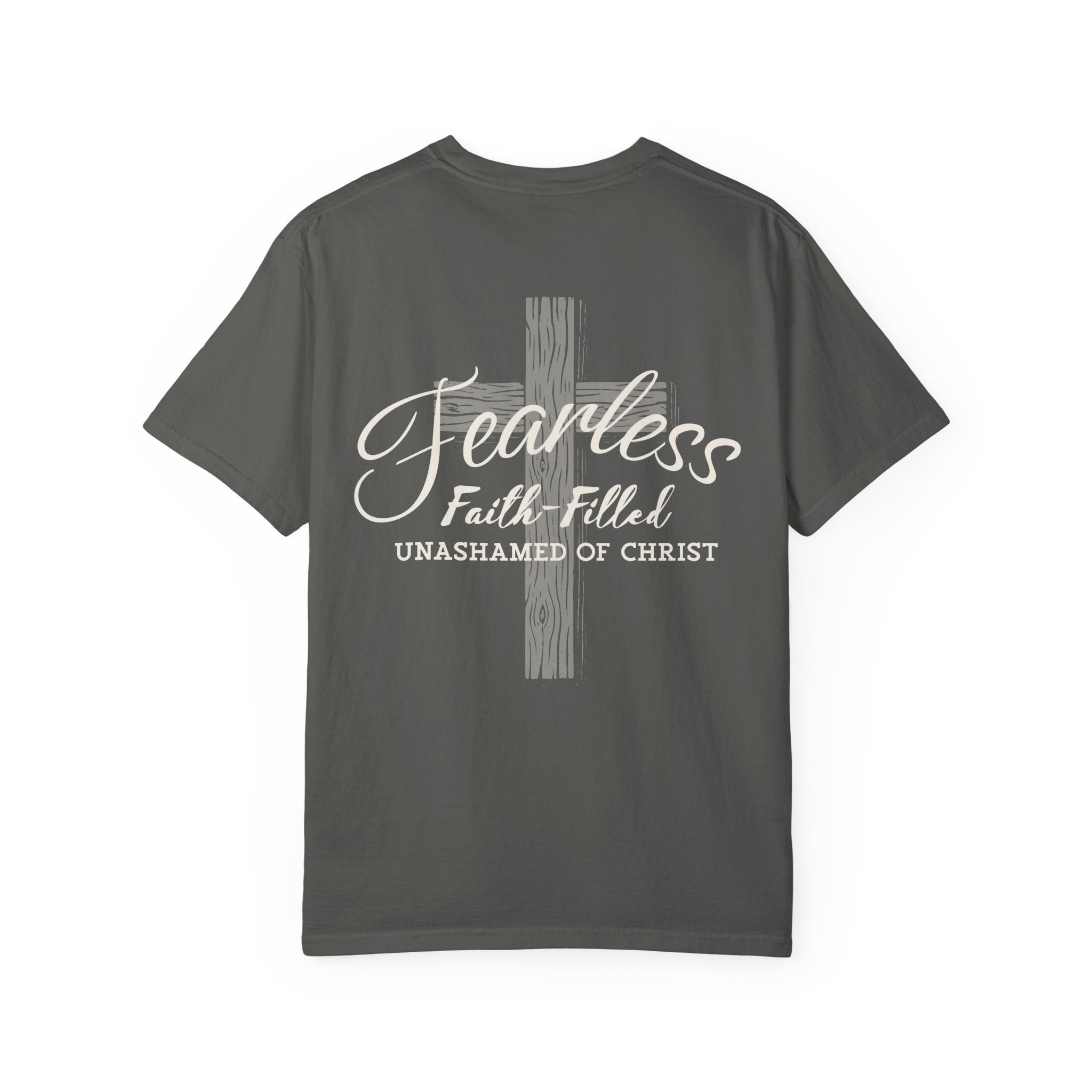 Fearless Faith Christian T-Shirt | Comfort Colors Unashamed of Christ Shirt