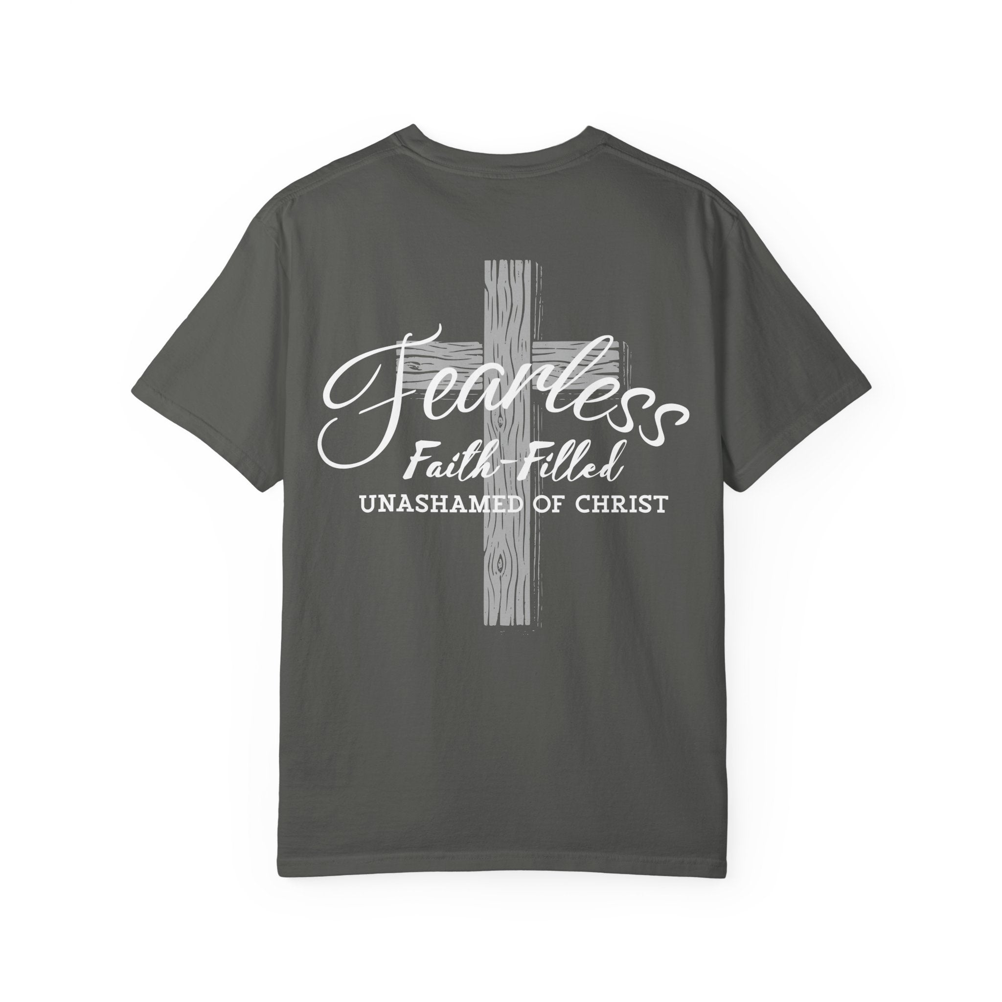 Fearless Faith Christian T-Shirt | Comfort Colors Unashamed of Christ Shirt
