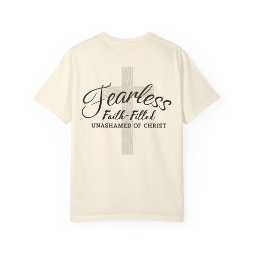 Fearless Faith Christian T-Shirt | Comfort Colors Unashamed of Christ Shirt