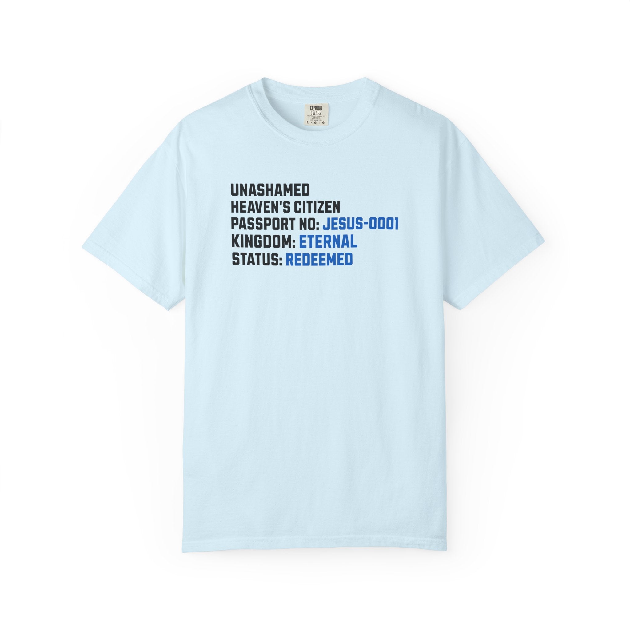 Heaven’s Citizen Christian T-Shirt | Comfort Colors Faith Tee