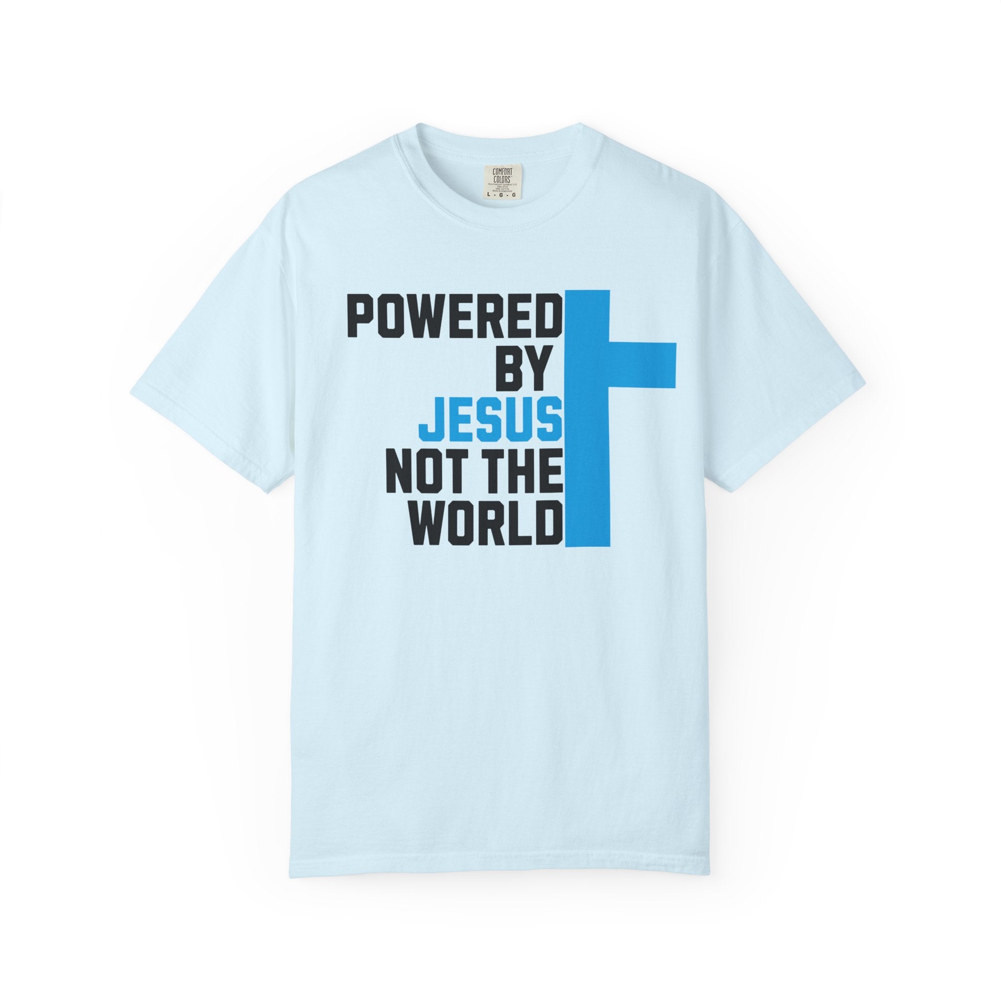 Powered by Jesus T-Shirt | Comfort Colors Christian Shirt