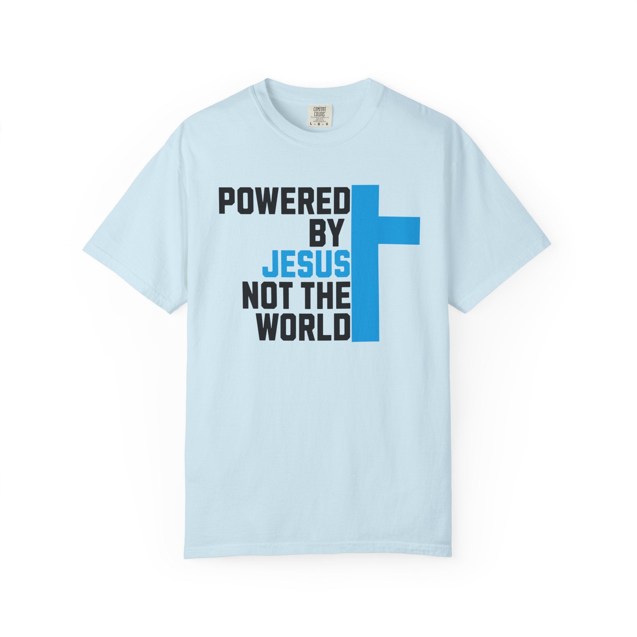 Powered by Jesus T-Shirt | Comfort Colors Christian Shirt
