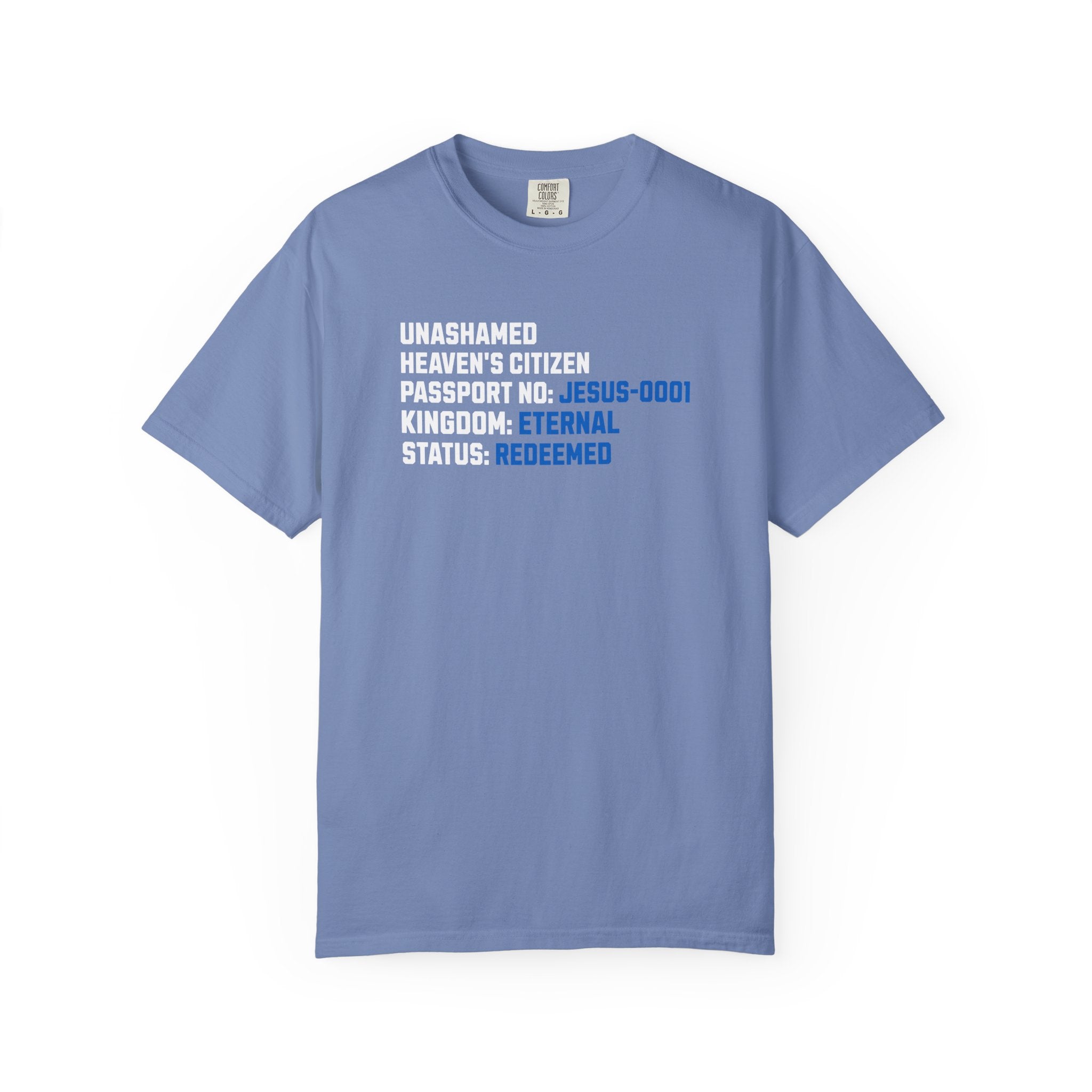 Heaven’s Citizen Christian T-Shirt | Comfort Colors Faith Tee
