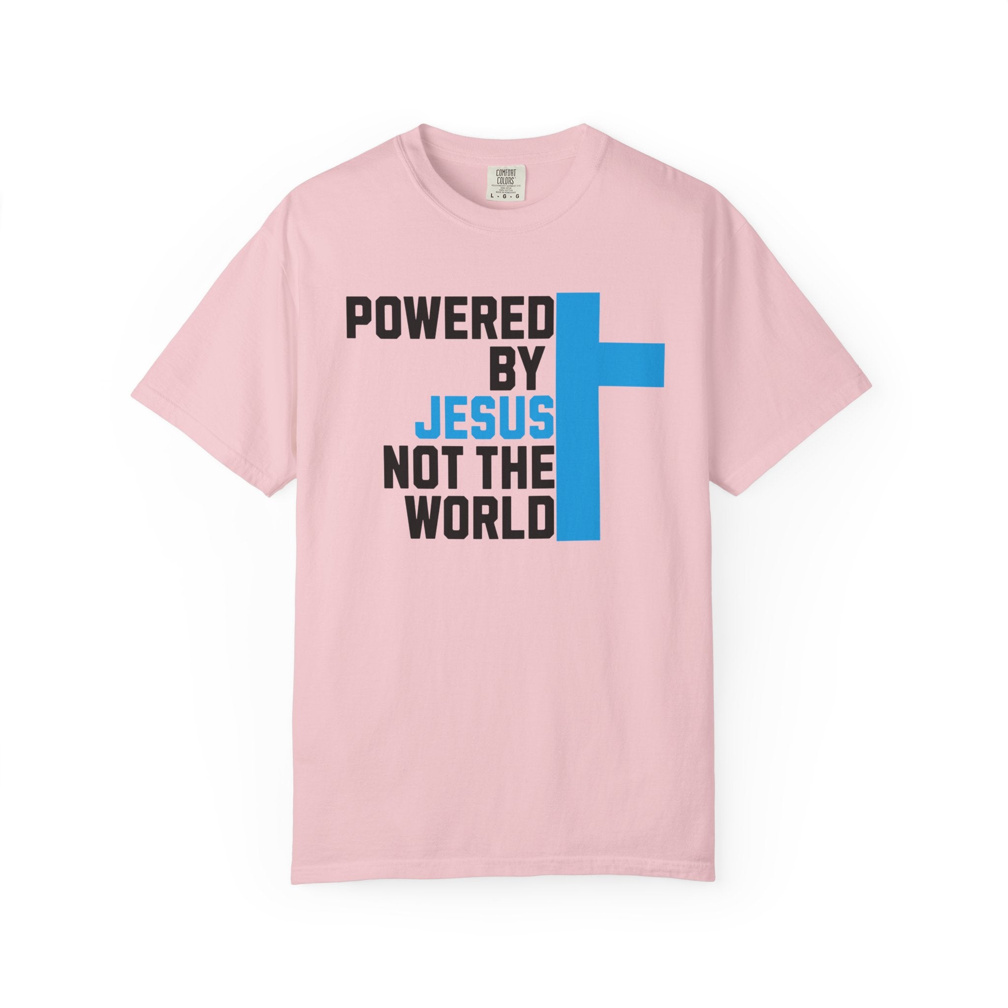 Powered by Jesus T-Shirt | Comfort Colors Christian Shirt