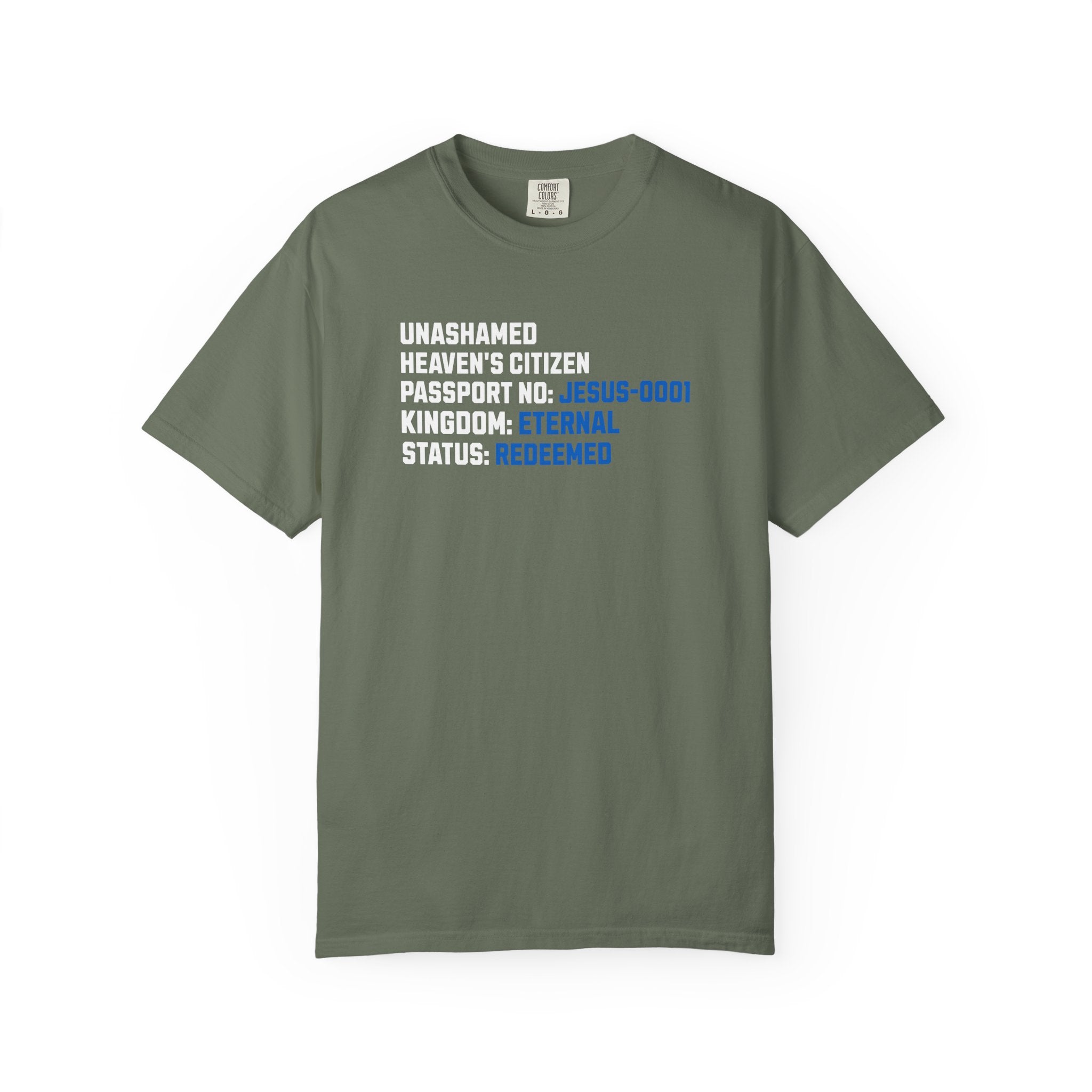 Heaven’s Citizen Christian T-Shirt | Comfort Colors Faith Tee