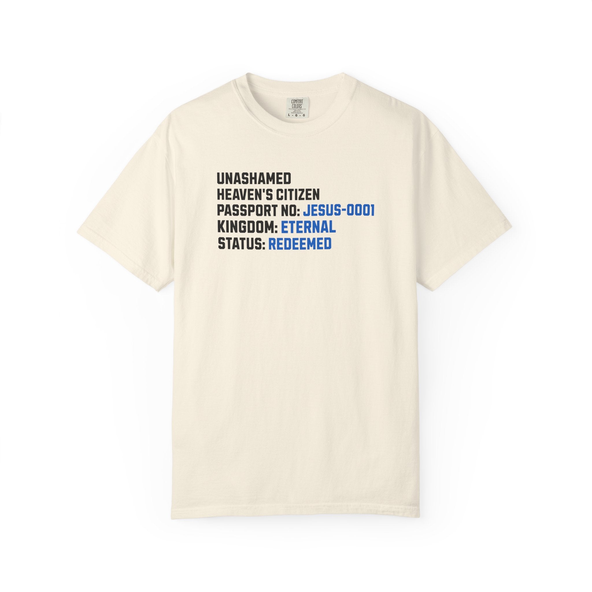 Heaven’s Citizen Christian T-Shirt | Comfort Colors Faith Tee