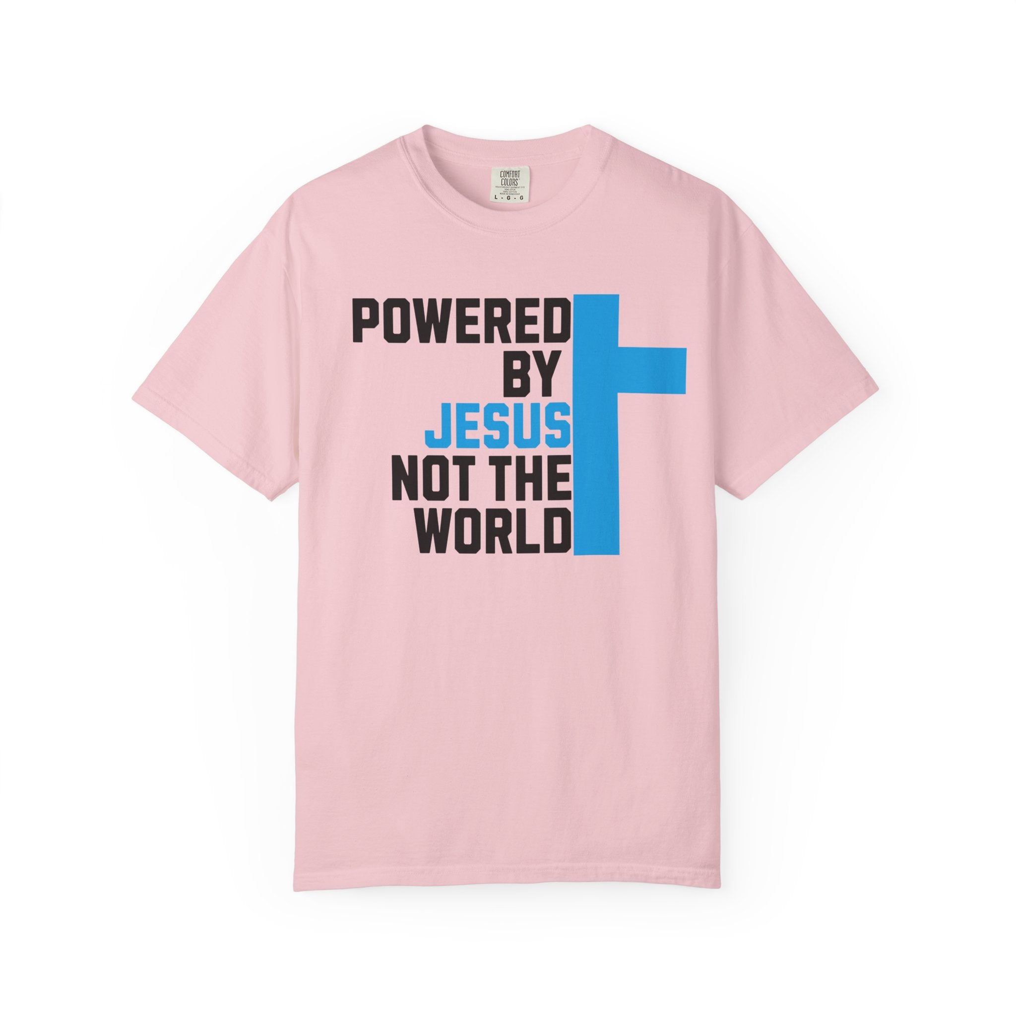 Powered by Jesus T-Shirt | Comfort Colors Christian Shirt